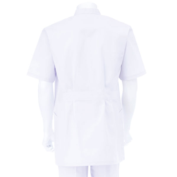 豪華な 新品未使用 ナガイレーベン 男子横掛半袖 EP167 白衣 Mサイズ ホワイト