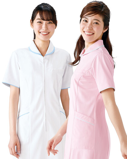 ナースワンピース／半袖73-1554